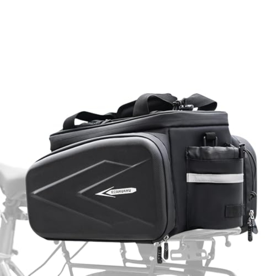 Panniers Waterproof Rear - กระเป๋าติดจักรยาน, กระเป๋าท้ายจักรยานแบบแข็ง EVA ขนาด 20 ลิตร,