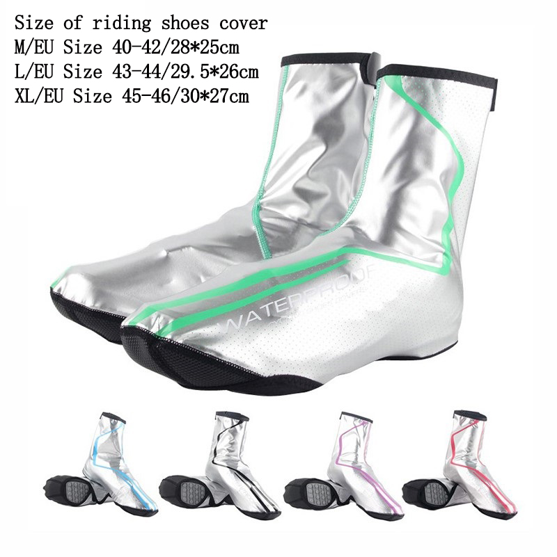 Cycling Commute Shoes - ปลอกหุ้มรองเท้าปั่นจักรยานกันน้ำ ใช้ได้ทั้งชายและหญิง วัสดุ PU สำหรับใส่คลุมรองเท้าปั่นจักรยานในฤดูหนาว ป้องกันรองเท้าขณะปั่นจักรยาน