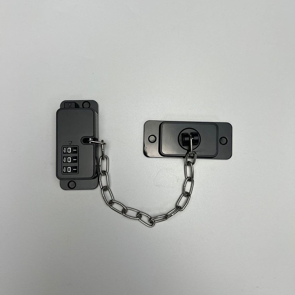 Chain Lock Combination - กุญแจล็อคแบบรหัสพร้อมโซ่สำหรับหน้าต่าง ไม่ต้องเจาะ ปรับรหัสได้ ล็อคเพื่อความปลอดภัยสำหรับเด็ก ป้องกันการเปิด ทนทาน
