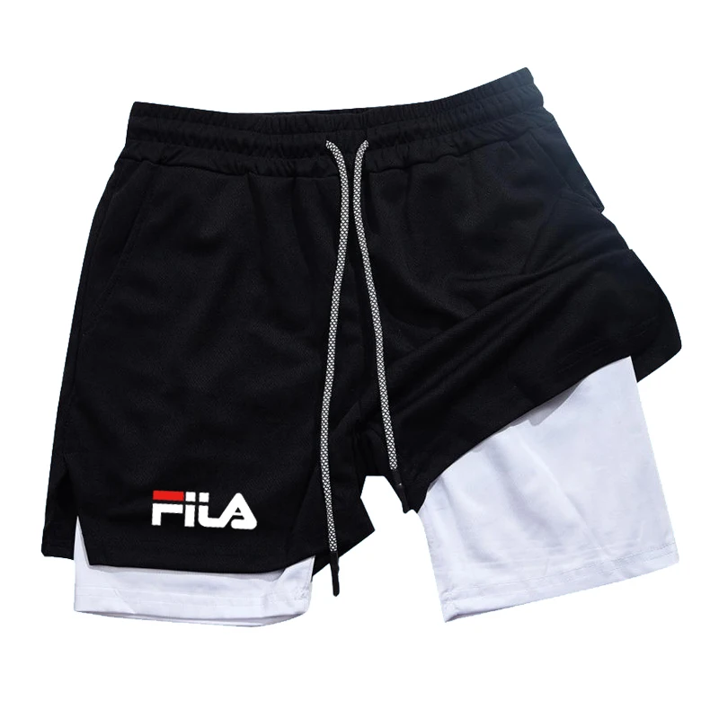 Cycling Commuter Trousers - กางเกงจ็อกกิ้งลำลองสองชั้นสำหรับผู้ชาย เหมาะสำหรับการฝึกบาสเก็ตบอลและการวิ่งจ๊อกกิ้งประจำวัน แฟชั่นฤดูใบไม้ผลิและฤดูร้อน
