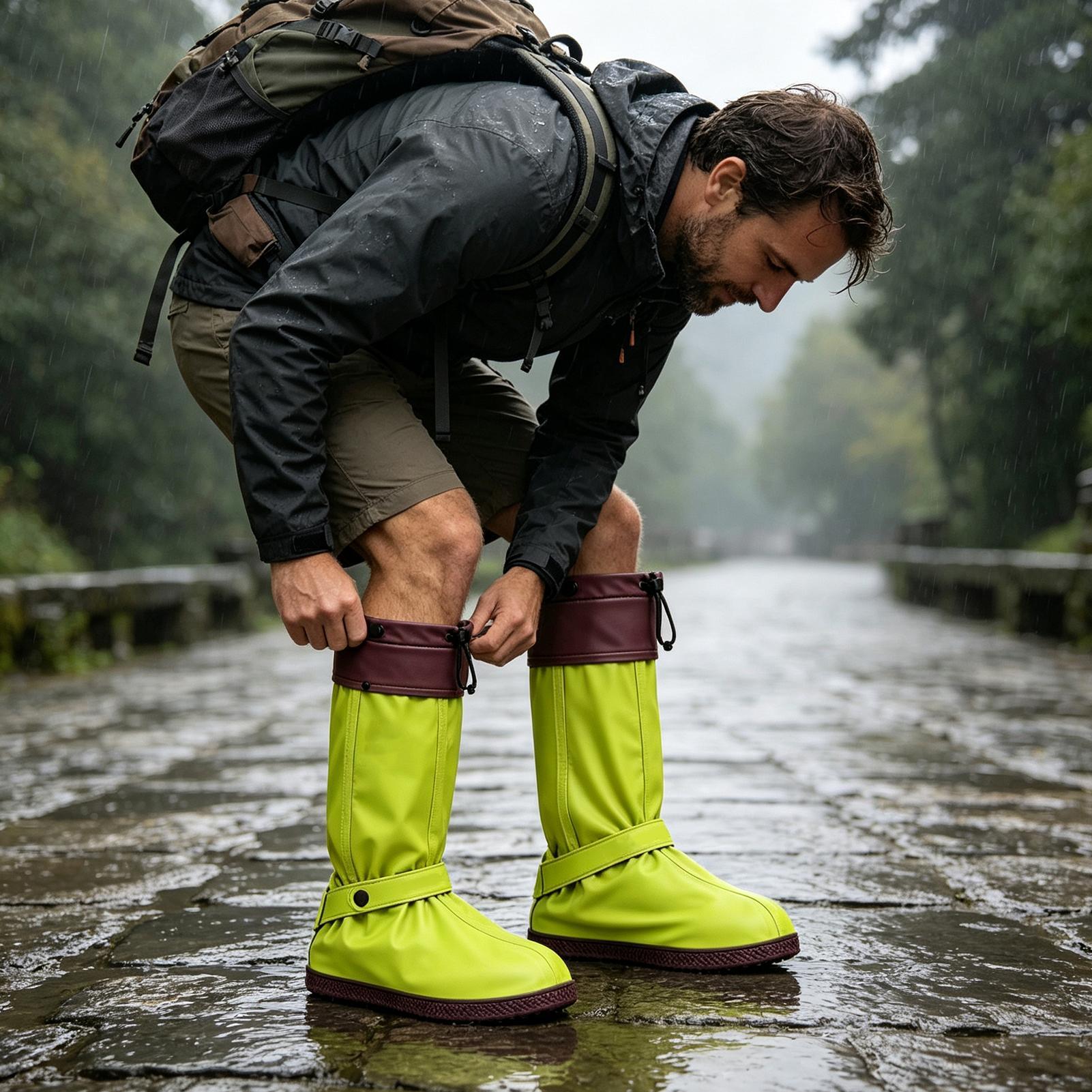 ปลอกหุ้มรองเท้ากันน้ำ มีซิป ใช - Cycling Commute Shoes บทวิจารณ์และราคา
