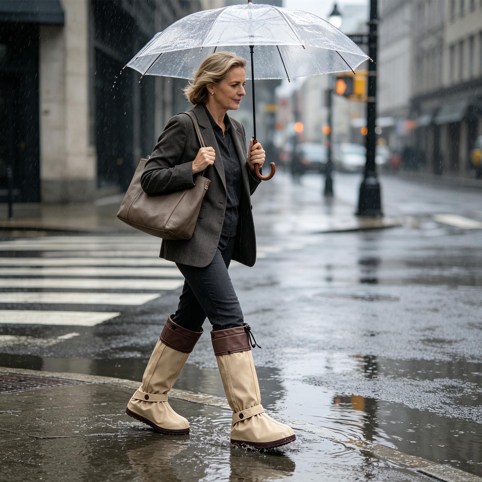 ปลอกหุ้มรองเท้ากันฝน แบบใช้ซ้ำ - Cycling Commute In Rain บทวิจารณ์และราคา