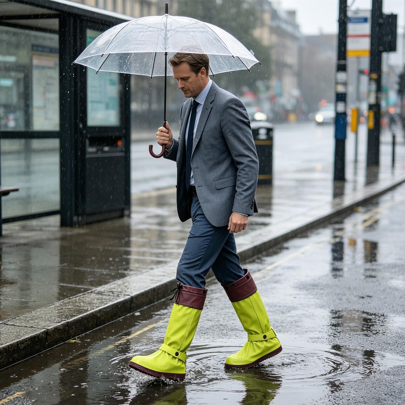 ปลอกหุ้มรองเท้ากันฝนแบบมีซิป ใ - Cycling Commute In Rain บทวิจารณ์และราคา
